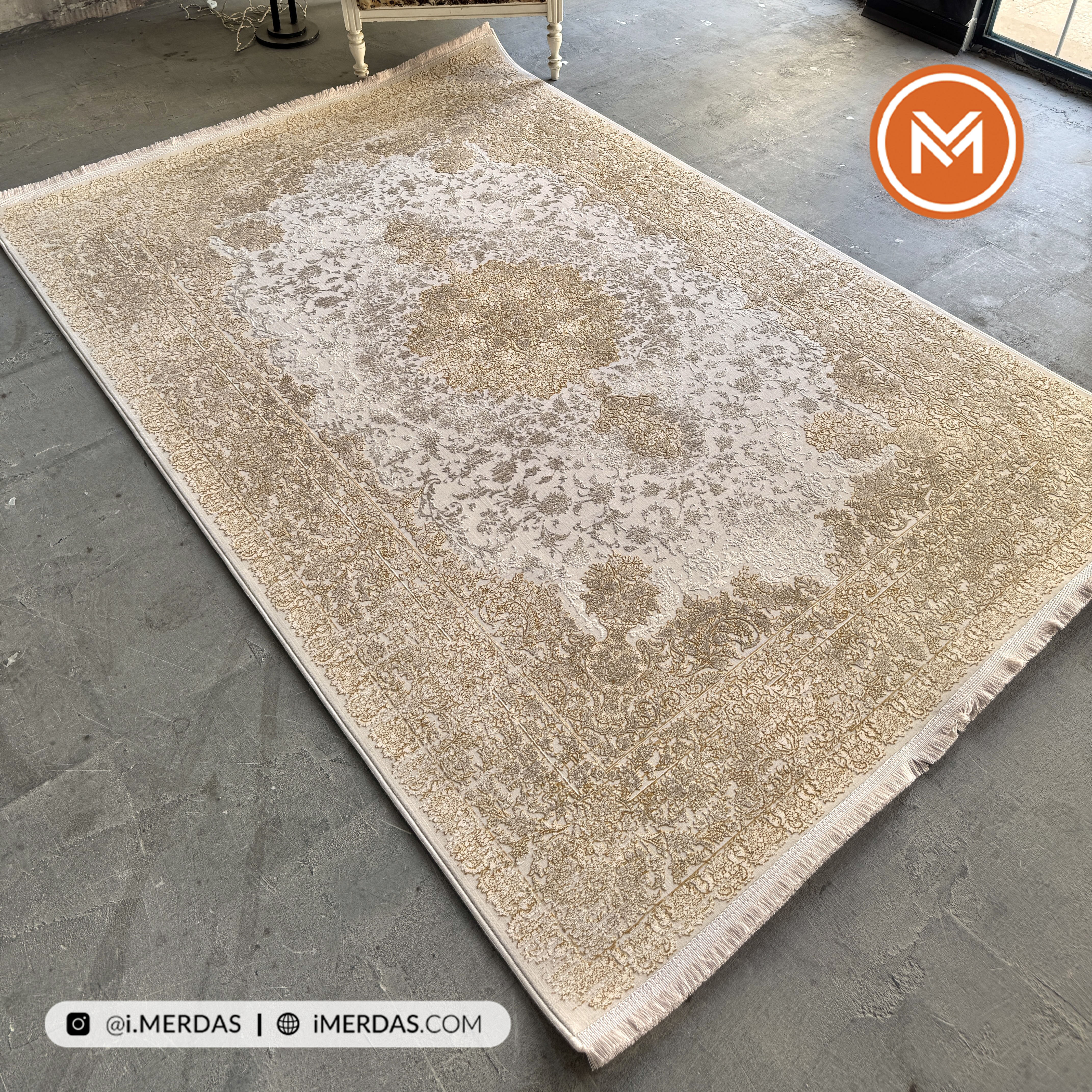 فرش وینتیج کد 10AV0190 زمینه تمام رنگ